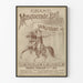 Póster vintage Gran baile de máscaras Brooklyn Saengerbund 1887
