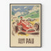 Vintage Poster of the Pau Grand Prix - Classic Car Race Poster