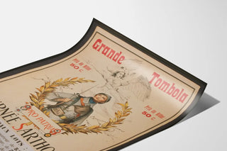 Vintage Poster Sarthoise Day Grand Raffle Pro Patria 1916