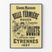 Póster vintage Grandes almacenes La Belle Fermière Juguetes 1887