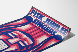 graphic-design-for-fisk-jubilee-singers-concert-poster-with-harp-and-mask-motif