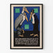 Póster vintage de la convención de grabadores fotográficos de Chicago con cigüeñas caricaturescas