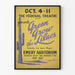 Póster vintage verde Cultiva los lilas Teatro Federal