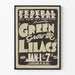 Retro Poster Green Grow the Lilacs Federal Theatre