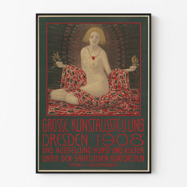 Póster de la exposición de arte modernista de Dresde 1908