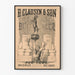 Póster vintage H. Clausen & Son Cerveza Bock Nueva York