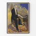 Póster vintage H. Fragson al piano - Reloj Campos Elíseos