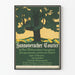 Póster vintage del Correo de Hannover con árbol estilizado