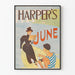 Póster vintage de Harper's June por Edward Penfield