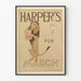 Póster vintage de Harper's March con león y cordero