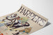 Vintage Harper's November poster with carriage and white horse
