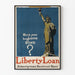 Vintage poster of the Statue of Liberty - Liberty Loan