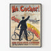 Vintage poster Hé Cocher at Michaut - Bicycle and carriage repairs