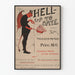Vintage poster Hell Up To Date satirical illustration