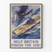 Vintage Naval Aviation Poster Britannic - Help Britain Finish the Job