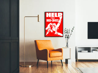 Vintage Poster Red Cross Relief - Support the Red Cross
