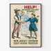 Póster vintage de la Mujer Ejército de Tierra de América - División de Nueva Jersey