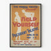 Póster vintage de teatro Help Yourself decoración mural
