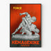 Vintage Poster Hemagglutinin Giraud Force Sculpture Antique