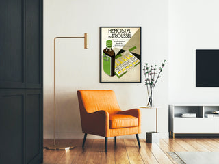 Vintage Poster Hémostyl by Dr. Roussel - Medical Wall Decoration