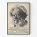 Póster vintage de Henrik Ibsen: retrato y obras completas