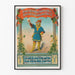Póster vintage de hombre medieval sosteniendo una jarra de cerveza