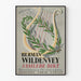 Herman Wildenvey Lyre and Laurel Wall Decoration Poster