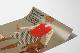 Póster vintage Hermann Scherrer Traje deportivo en Múnich