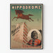 Hippodrome Poster Wonder Jumping Horse and Man Bear