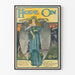 Póster vintage Hope On con ángel y luz