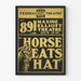 Póster vintage de teatro 'Horse Eats Hat' estilo arte gráfico