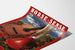 Póster vintage Horse Sense con guitarra y silla de montar