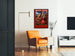 Póster vintage Horse Sense con guitarra y silla de montar