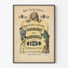 Póster vintage de humor satírico calendario popular 1862
