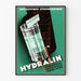 Póster vintage de Hydralin antiséptico ginecológico para decoración de paredes