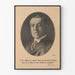 Póster de retrato vintage de Woodrow Wilson con cita inspiradora