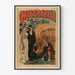 Póster vintage Los miserables de Victor Hugo en italiano