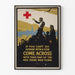Póster vintage de la Cruz Roja para fondos de guerra