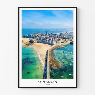 Vue aérienne de Saint-Malo | Tirage photo
