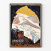 Mont-Blanc Train - Bionnassay Glacier | Art print of old Poster — framed artwork on a wall