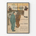Póster vintage de La Escaramuza estilo Toulouse-Lautrec