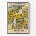 Póster vintage para el espectáculo del médium Lane y Ney