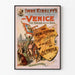 Póster vintage de espectáculo romántico Venecia Olympia
