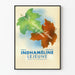 Póster vintage Indhaméline Lejeune hojas de temporada