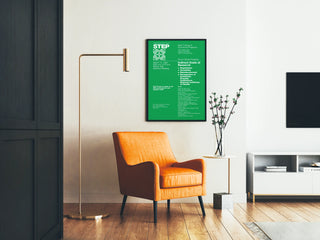 Vintage decorative poster « Indirect Costs of Research » green