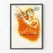Póster artístico vintage Iodarsenic con estética musical