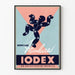 Póster vintage de publicidad de Iodex para dolores articulares