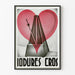 Vintage Poster Iodures Cros with Microphone and Red Heart