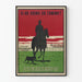 Póster vintage de béisbol '¿Él va o viene?'