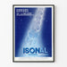 Póster vintage ISONAL para insomnios nerviosos